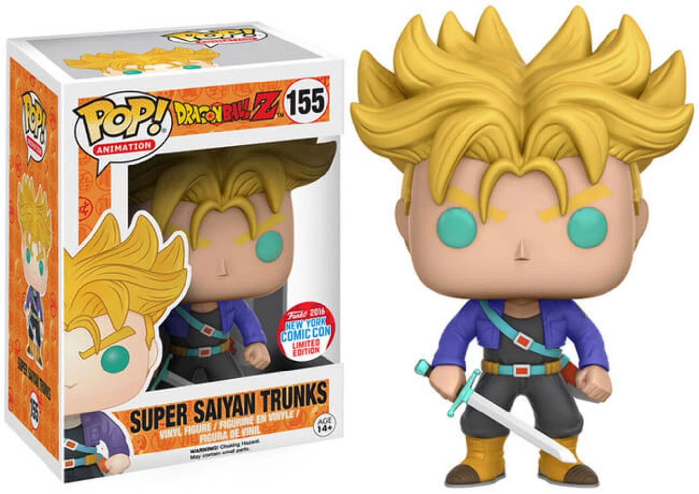 POP! 155: Dragonball Z Super Saiyan Trunks (NY ComicCon Limited Edition 2016) (Funko)