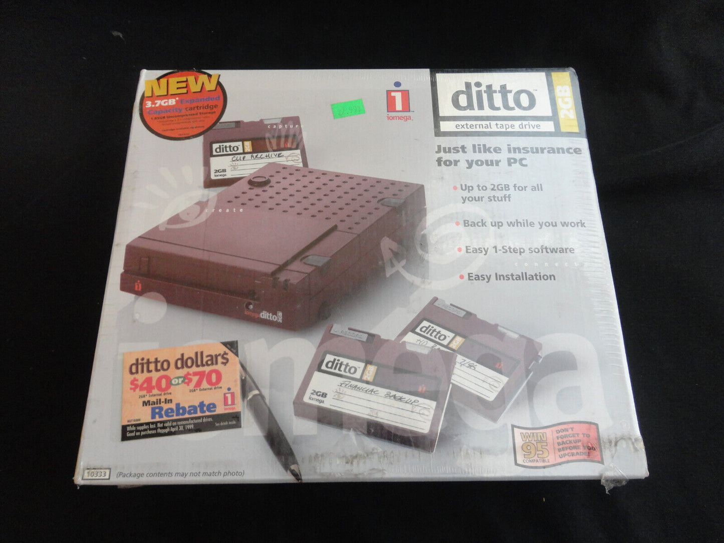 Iomega Ditto 2GB External Tap Drive (PC)
