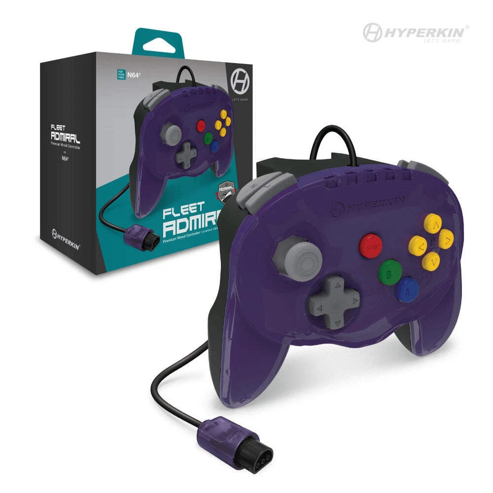 Violet Fleet Admiral Hyperkin Nintendo 64 Wired Controller (Nintendo 64)