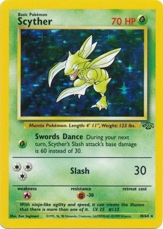 Pokemon TCG: Scyther 10/64 - Jungle Unlimited (TCG)