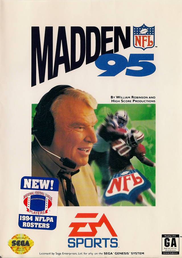 J2Games.com | Madden NFL '95 (Sega Genesis) (Pre-Played - Game Only).