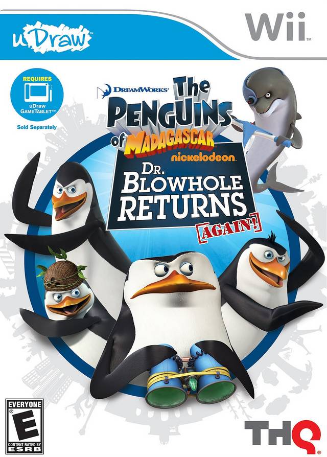 uDibuja pingüinos de Madagascar: El regreso del Dr. Blowhole, ¡otra vez! (Wii)