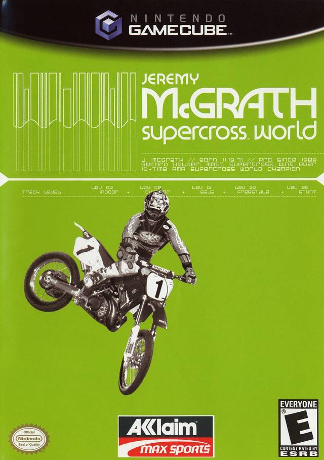 J2Games.com | Jeremy McGrath Supercross World (Gamecube) (Pre-Played - CIB - Good).