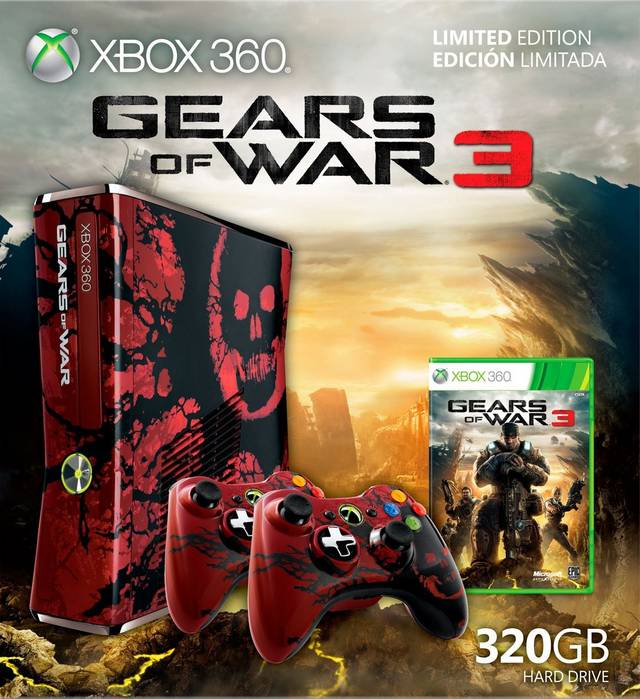 Xbox 360 Consola de edición limitada de Gears of War 3 de 320 GB (Xbox 360)