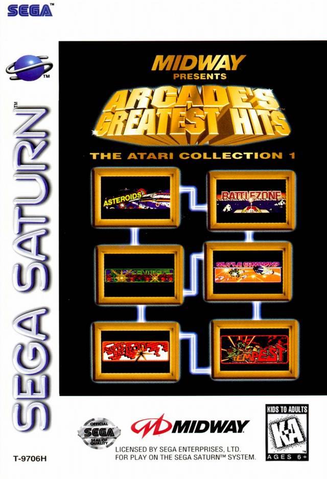 Midway presenta los mayores éxitos de Arcade: The Atari Collection 1 (Sega Saturn)