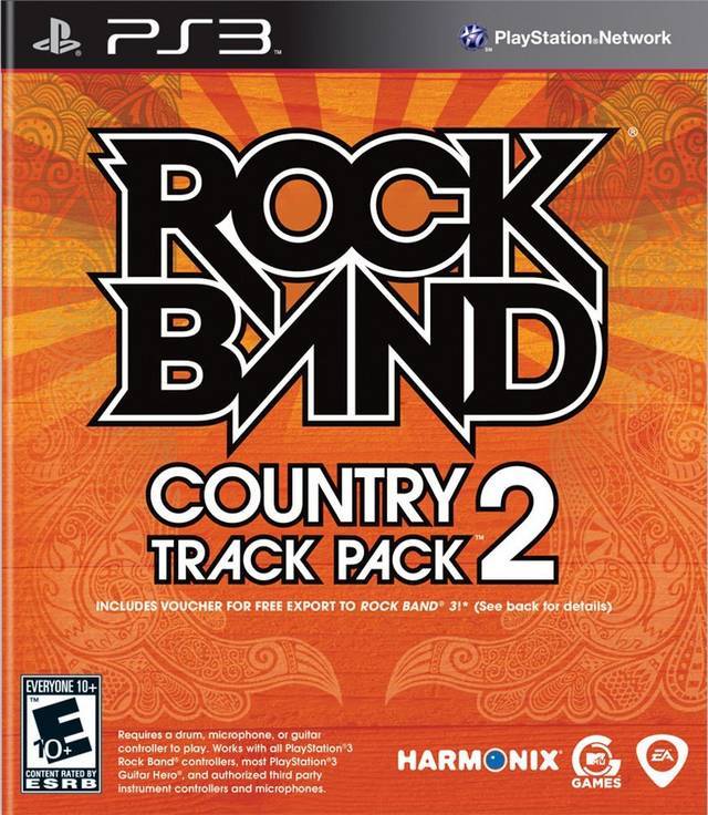 J2Games.com | Rock Band Track Pack: Country 2 (Playstation 3) (Complete - Good).