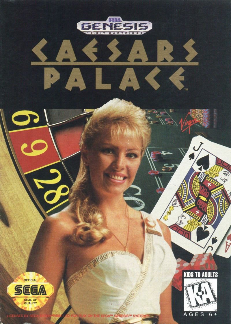 J2Games.com | Caesars Palace (Sega Genesis) (Pre-Played - Game Only).