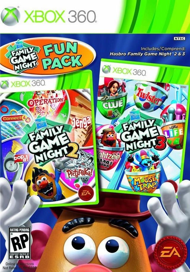 J2Games.com | Hasbro Family Game Night Fun Pack (Xbox 360) (Pre-Played - CIB - Good).