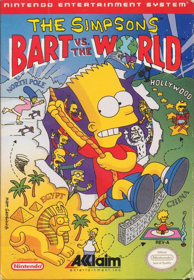 J2Games.com | The Simpsons Bart vs the World (Nintendo NES) (Uglies).