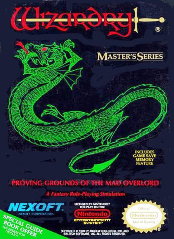 J2Games.com | Wizardry: Proving Grounds of the Mad Overlord (Nintendo NES) (Pre-Played).