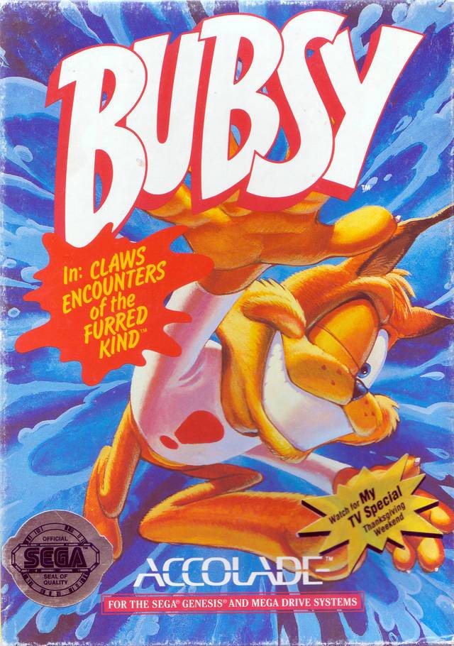 J2Games.com | Bubsy (Sega Genesis) (Pre-Played - Game Only).