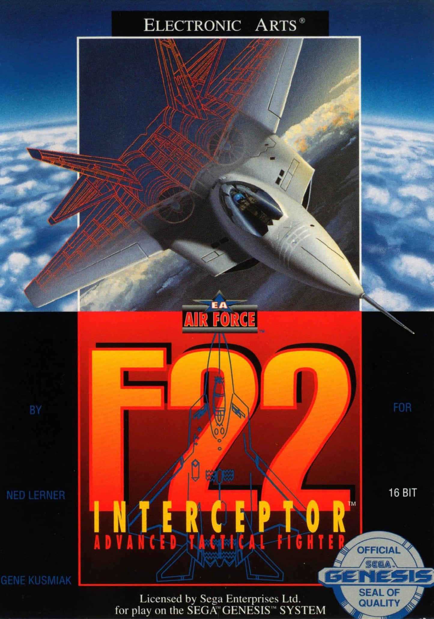 J2Games.com | F-22 Interceptor (Sega Genesis) (Pre-Played - Game Only).