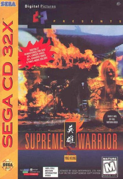J2Games.com | Supreme Warrior 32X (Sega CD) (Pre-Played - CIB - Very Good).