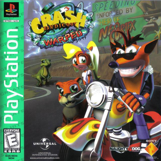 J2Games.com | Crash Bandicoot Warped (Greatest Hits) (Playstation) (Complete - Very Good).