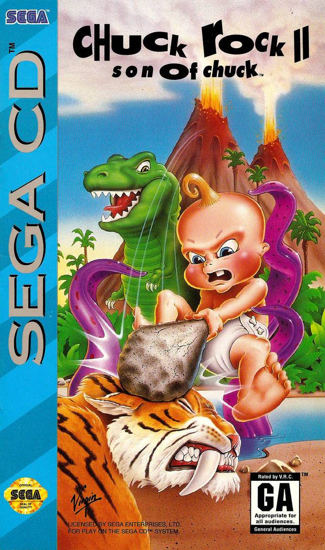 J2Games.com | Chuck Rock II Son of Chuck (Sega CD) (Pre-Played).