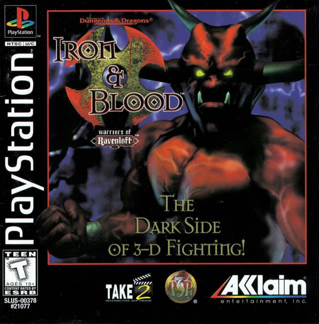 J2Games.com | Advanced Dungeons and Dragons Iron and Blood (Playstation) (Complete - Very Good).