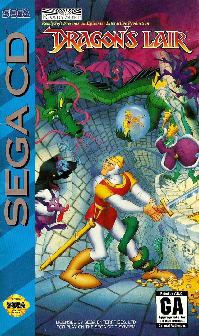 J2Games.com | Dragon's Lair (Sega CD) (Pre-Played - CIB - Good).
