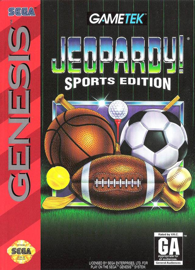 J2Games.com | Jeopardy Sports Edition (Sega Genesis) (Pre-Played - Game Only).