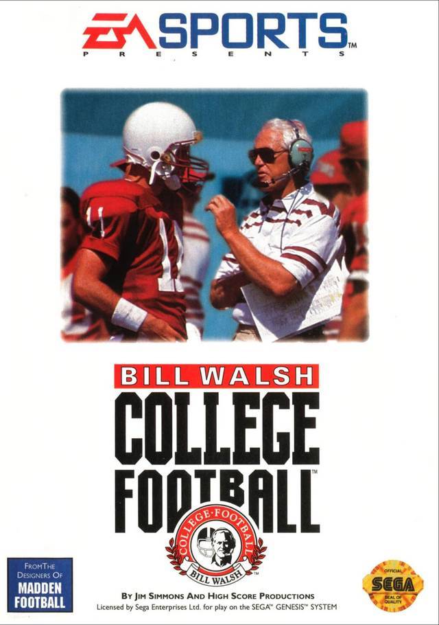 J2Games.com | Bill Walsh College Football (Sega Genesis) (Pre-Played - Game Only).