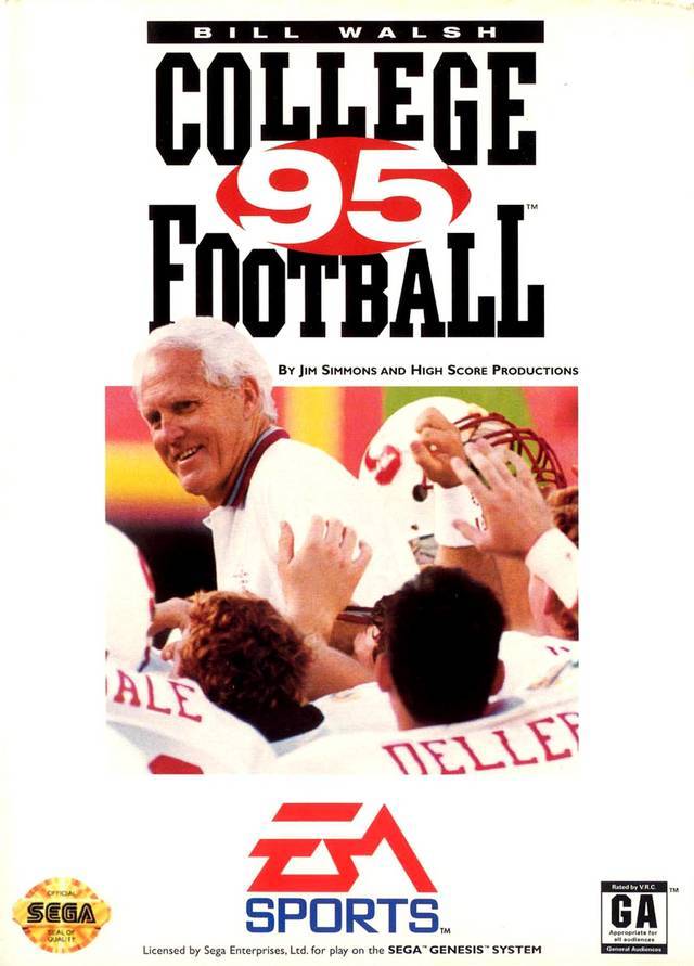 J2Games.com | Bill Walsh College Football 95 (Sega Genesis) (Pre-Played - Game Only).