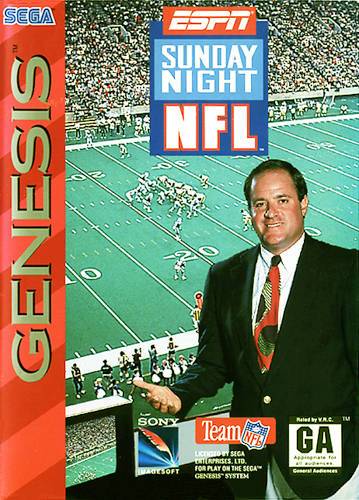 J2Games.com | ESPN Sunday Night NFL (Sega Genesis) (Pre-Played - Game Only).