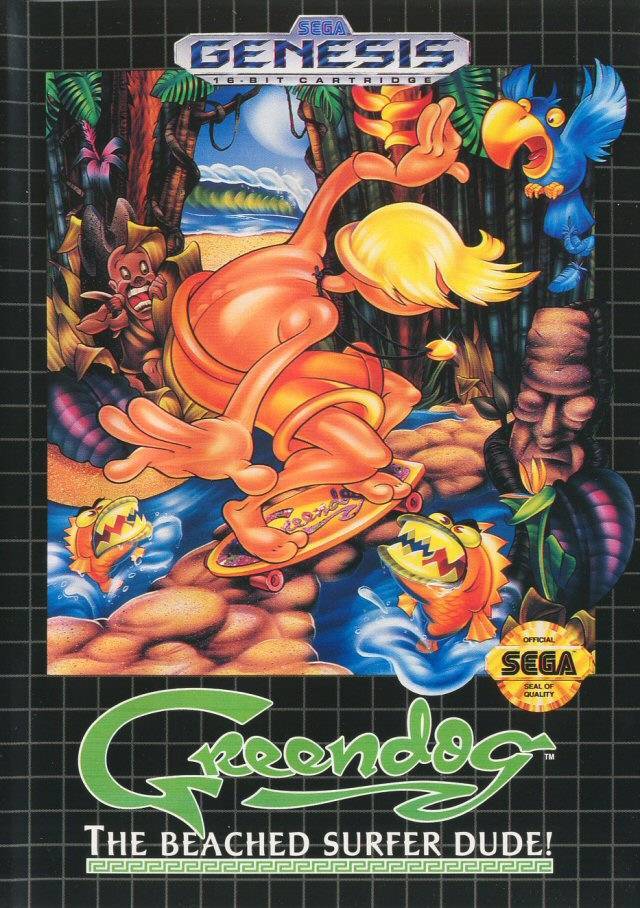 J2Games.com | Greendog Beached Surfer Dude (Sega Genesis) (Pre-Played - CIB - Good).