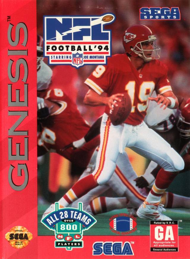 J2Games.com | NFL Football '94 Starring Joe Montana (Sega Genesis) (Pre-Played - CIB - Good).