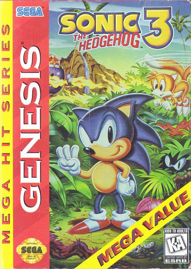 Sonic the Hedgehog 3 (Serie Mega Hit) (Sega Genesis)