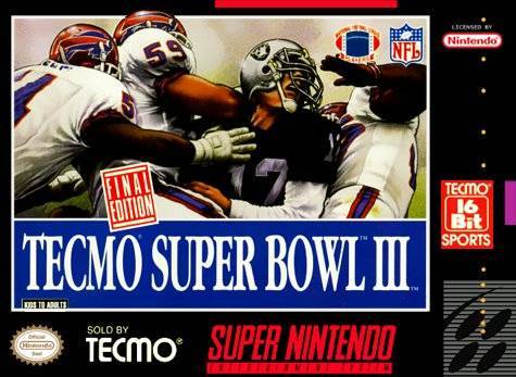 J2Games.com | Tecmo Super Bowl III (Super Nintendo) (Pre-Played - Game Only).