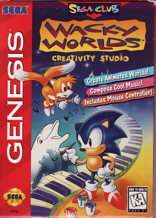 J2Games.com | Wacky Worlds Creativity Studio (Sega Genesis) (Pre-Played - Game Only).