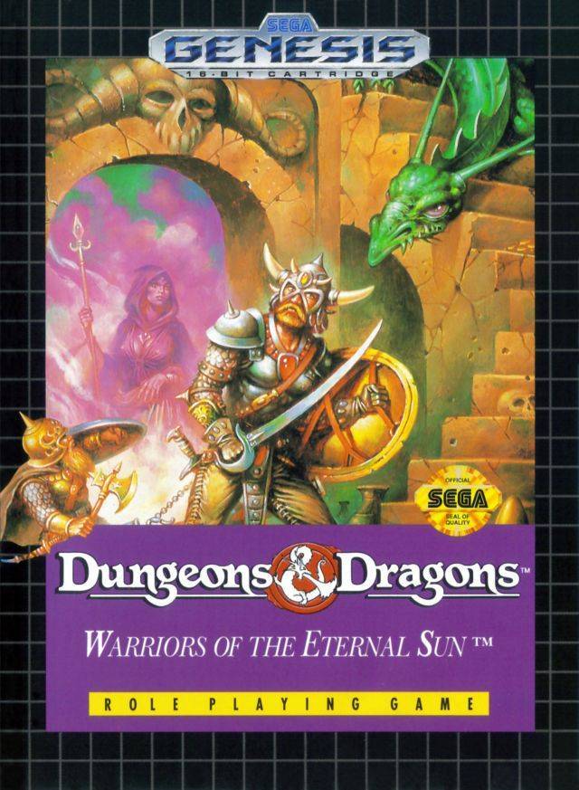 J2Games.com | Dungeons and Dragons Warriors of the Eternal Sun (Sega Genesis) (Pre-Played - CIB - Good).