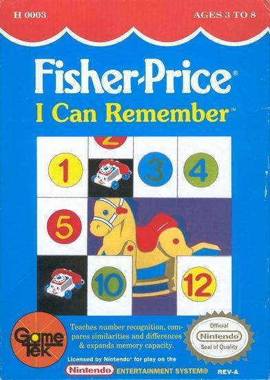 J2Games.com | Fisher Price I Can Remember (Nintendo NES) (Pre-Played - Game Only).