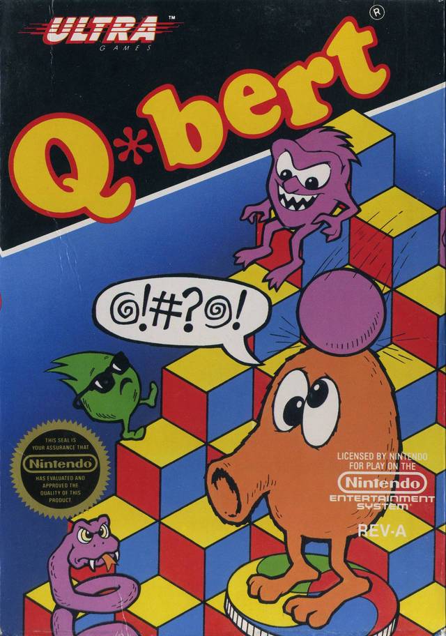 J2Games.com | Q*bert (Nintendo NES) (Pre-Played - Game Only).