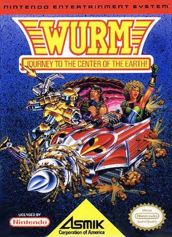 J2Games.com | Wurm Journey to the Center of the Earth (Nintendo NES) (Pre-Played - Game Only).