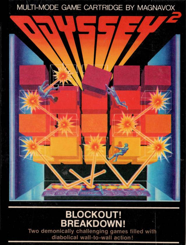 J2Games.com | Blockout!/Breakdown! (Odyssey 2) (Pre-Played).