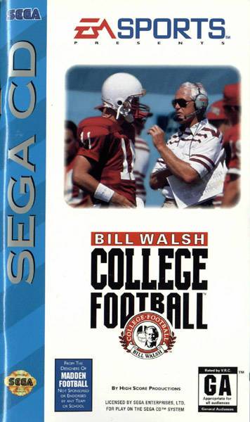 J2Games.com | Bill Walsh College Football (Sega CD) (Pre-Played - Game Only).