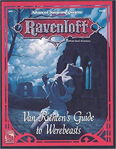 J2Games.com | Van Richten's Guide to Werebeasts AD&D 2nd Edition Ravenloft (Dungeons & Dragons) (Brand New).