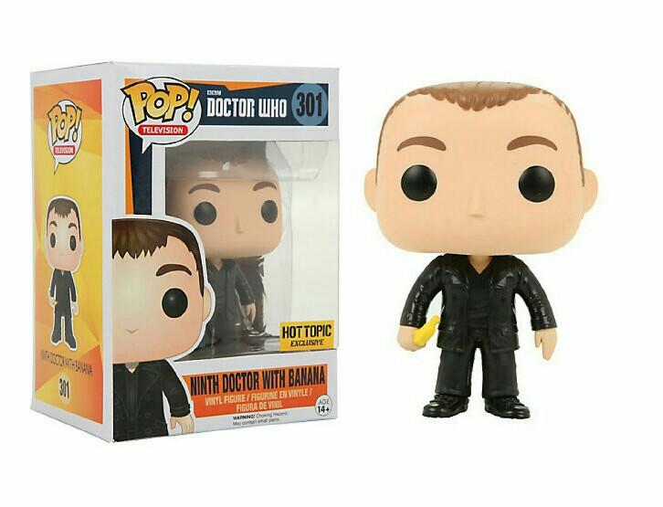 J2Games.com | POP! Doctor Who 301: Ninth Doctor With Banana (Hot Topic Exclusive) (Funko Pop) (Brand New).