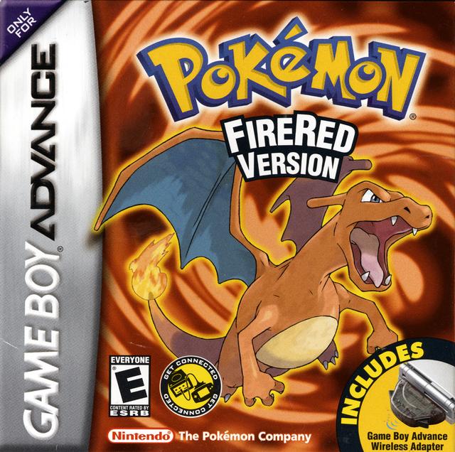 Versión Pokemon FireRed con adaptador inalámbrico (Gameboy Advance)