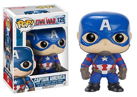 J2Games.com | POP! Marvel Captain America Civil War 125: Captain America (Brand New) (Funko).