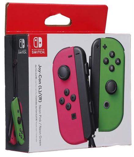 Neon Green Joycons top by Nintendo