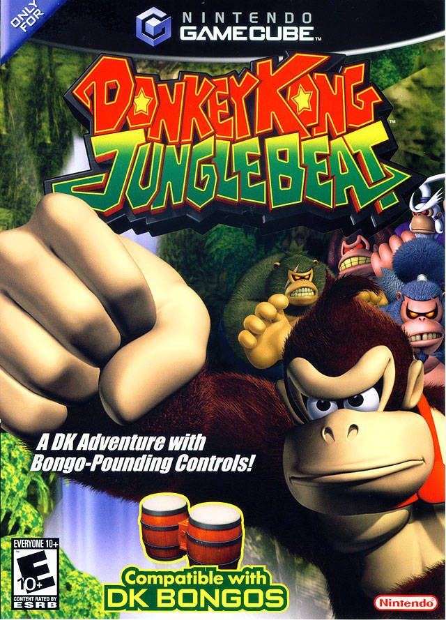 Donkey Konga Bongos + Paquete de 3 juegos (Gamecube)