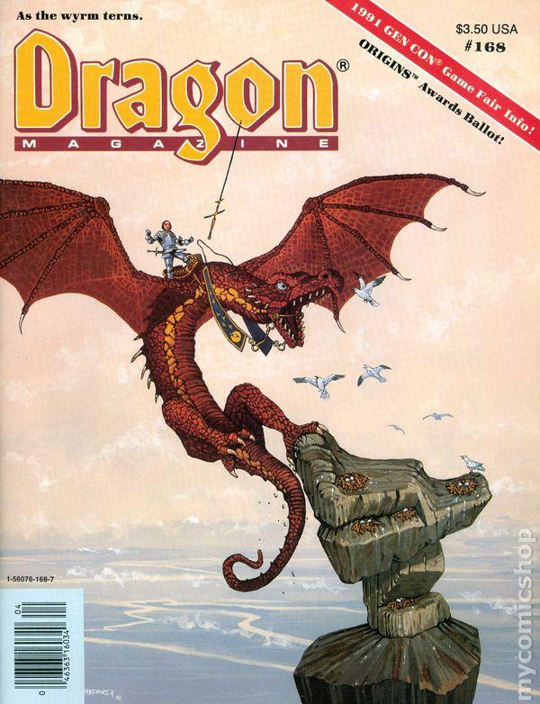 J2Games.com | Dragon Magazine Issue #168 Vol XV, No 11 April 1991 (Pre-Owned) (Pre-Played - CIB - Good).