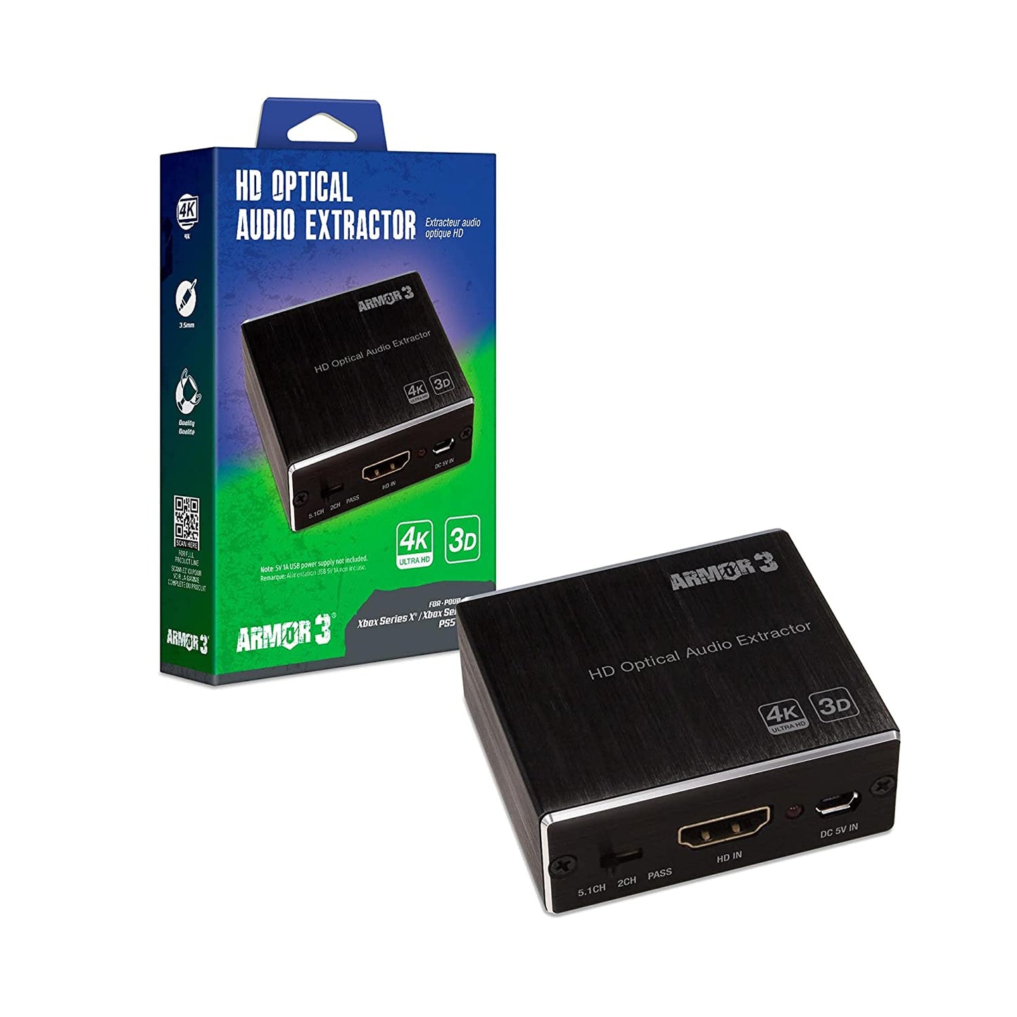 Armor3 M07505 HD Optical Audio Extractor (PlayStation 5/Xbox One)
