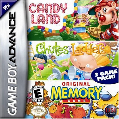 CandyLand / Toboganes y escaleras / Juego de memoria original (Gameboy Advance)