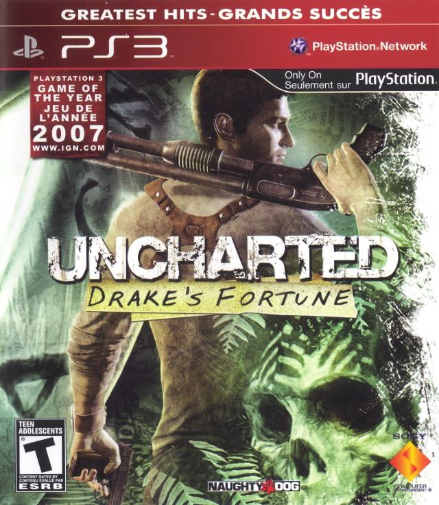 J2Games.com | Uncharted Drake's Fortune (Greatest Hits) (Playstation 3) (Pre-Played - CIB - Good).
