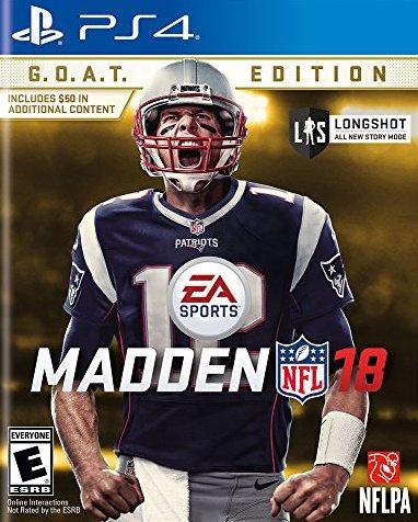 J2Games.com | Madden NFL 18 G.O.A.T. Edition (Playstation 4) (Pre-Played - Game Only).