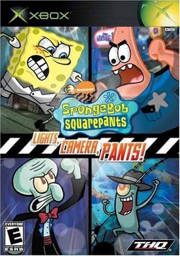 J2Games.com | SpongeBob SquarePants Lights Camera Pants (Xbox) (Pre-Played - CIB - Good).