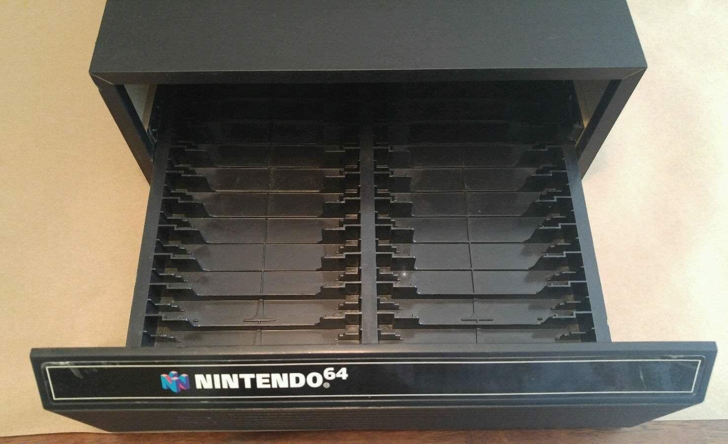 n64 aufbewahrung Nintendo 64 24 Cartridge Storage Organizer (Nintendo 64) – J2Games