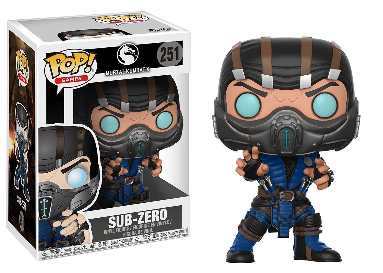 J2Games.com | POP! Games 251: Mortal Kombat - Sub-Zero (Brand New).